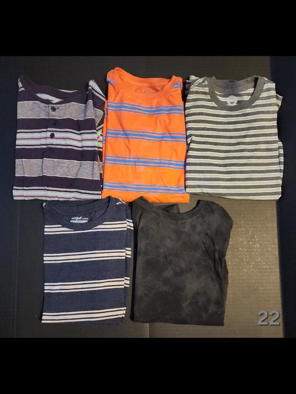 Boys Short Sleeve T-Shirt Lot of 5 (Size 10-12)